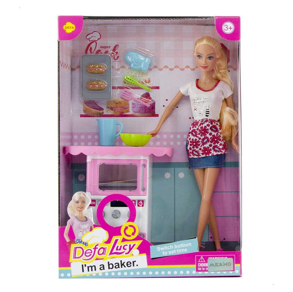 عروسک باربی نانوا مدل I'm a baker دفا لوسی Defa lucy