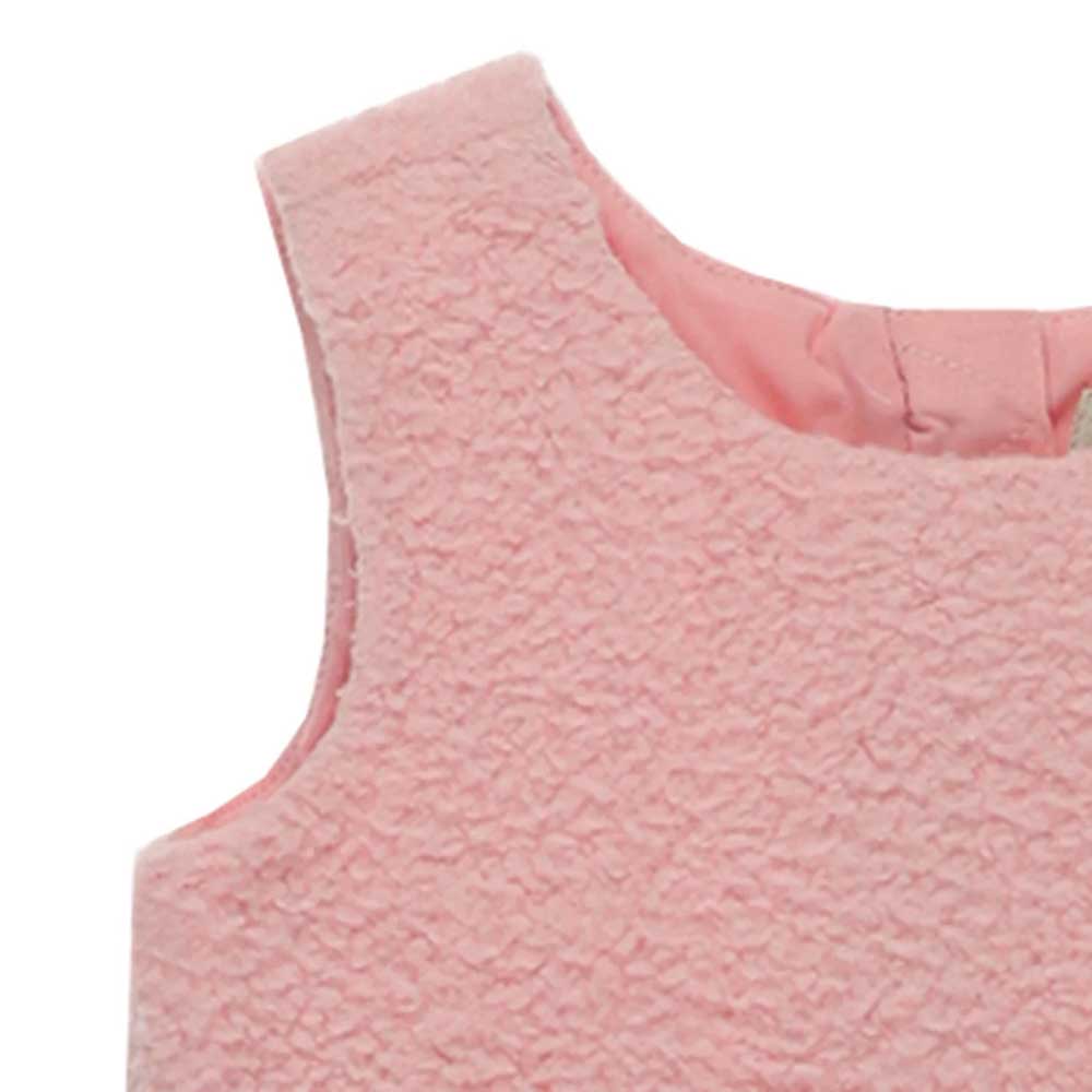 پیراهن نوزادی دخترانه مدل Cotton Candy طرحدار صورتی