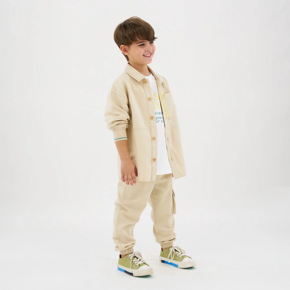 کت پسرانه مدل Super Skater بژ