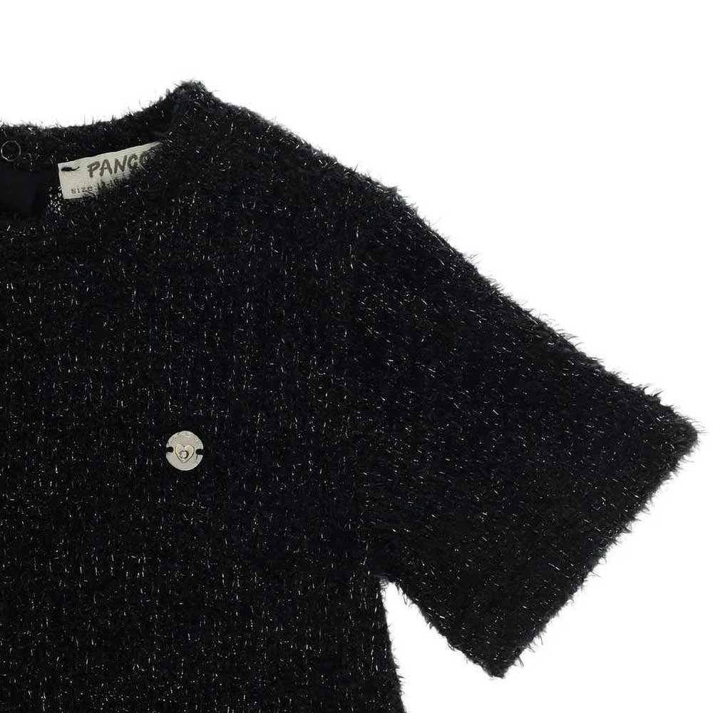 لباس بافتنی نوزادی دخترانه مدل Tricot Stuart طرحدار مشکی