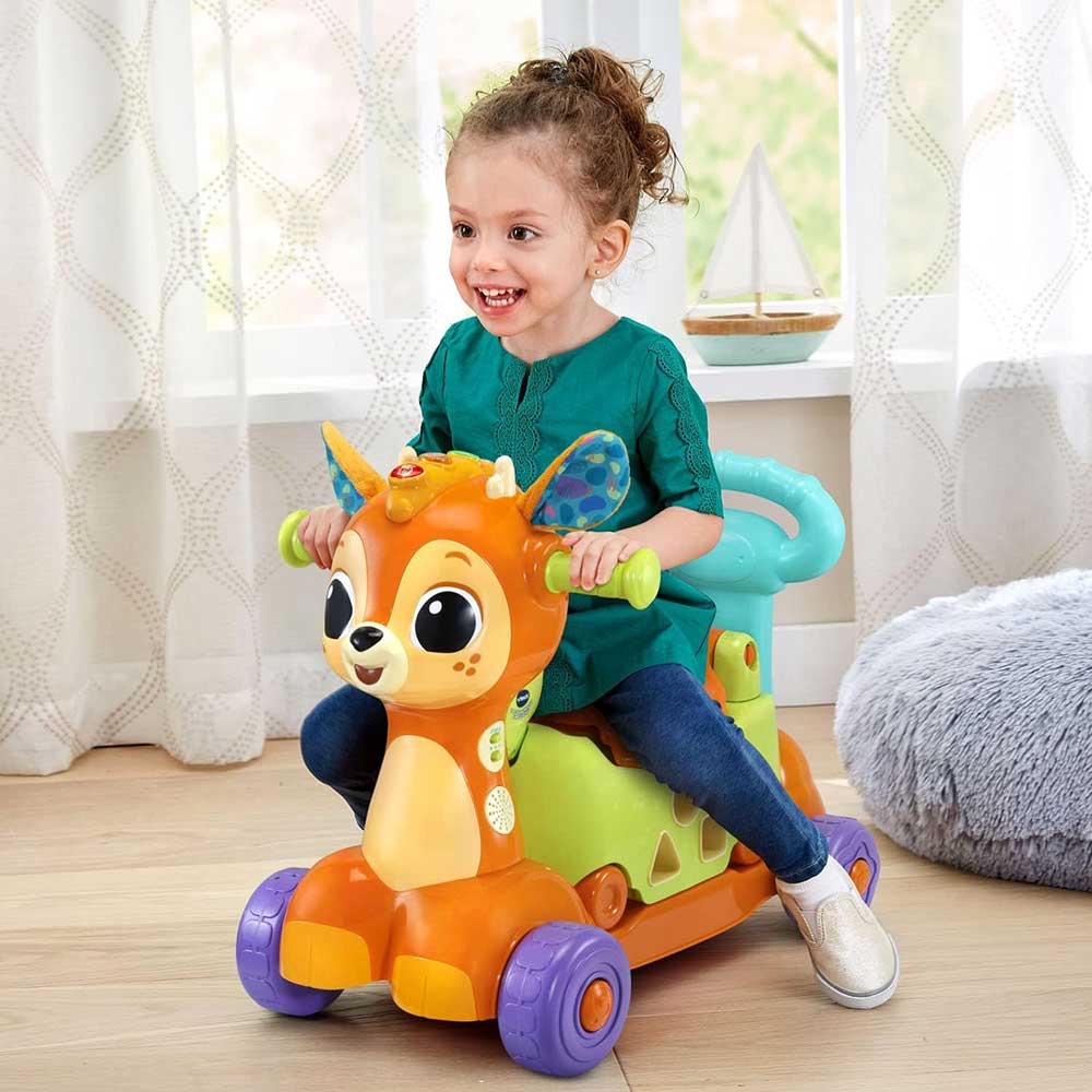 اسکوتر 4 در 1 موزیکال زرافه مدل Grow with Me Fawn