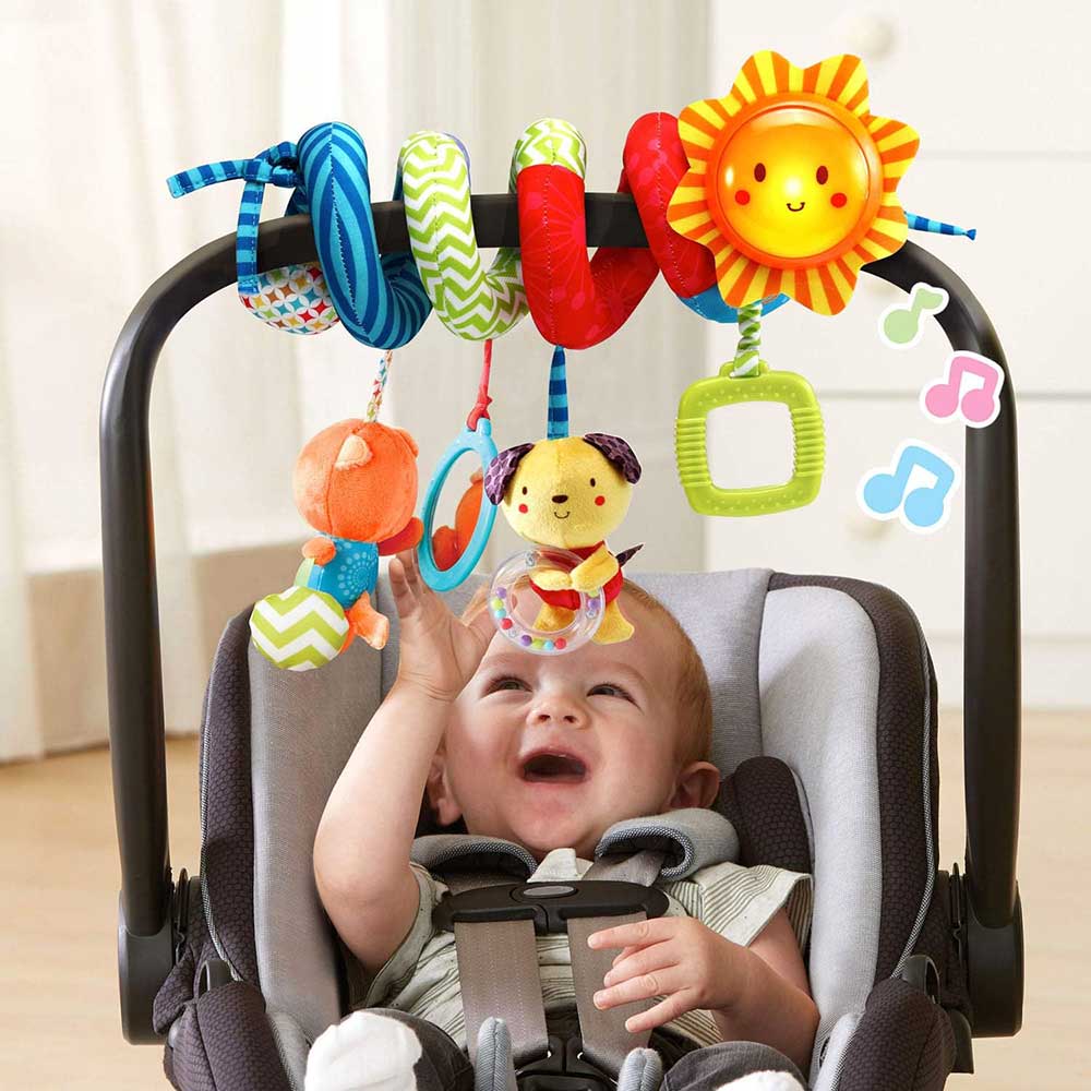 آویز کریر موزیکال طرح خورشید مارپیچ مدل Sunny Days