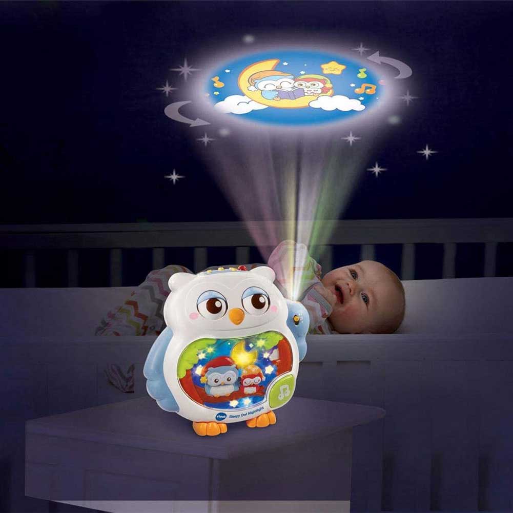 چراغ خواب جغد اتاق کودک مدل Sleepy Owl
