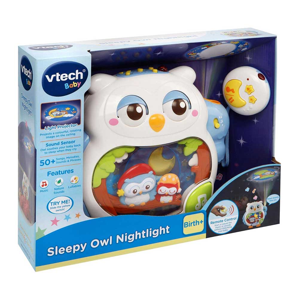 چراغ خواب جغد اتاق کودک مدل Sleepy Owl