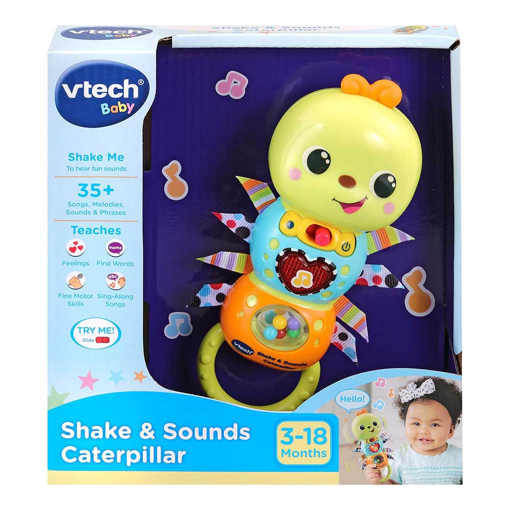 جغجغه کرم ابریشم مدل Shake & Sounds Caterpillar