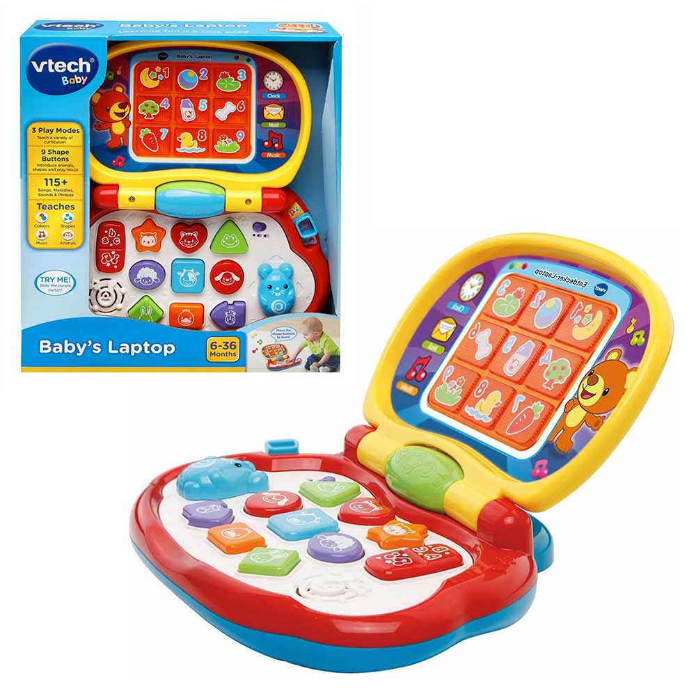 لپ تاپ زرد آموزشی مدل Baby's Laptop