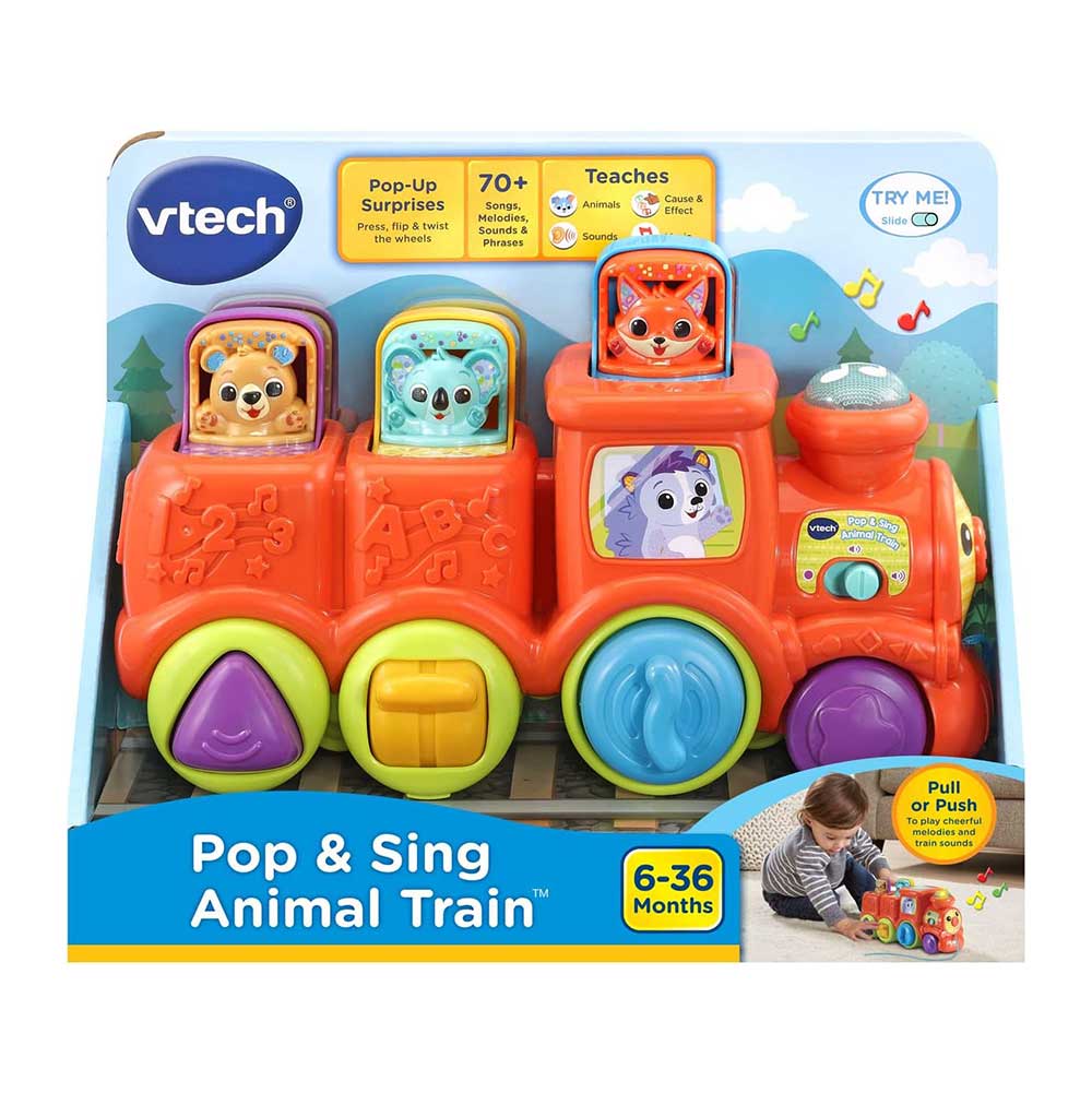 قطار کشیدنی آموزشی مدل Pop & Sing Animal Train